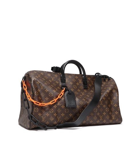 orange louis vuitton duffle bag